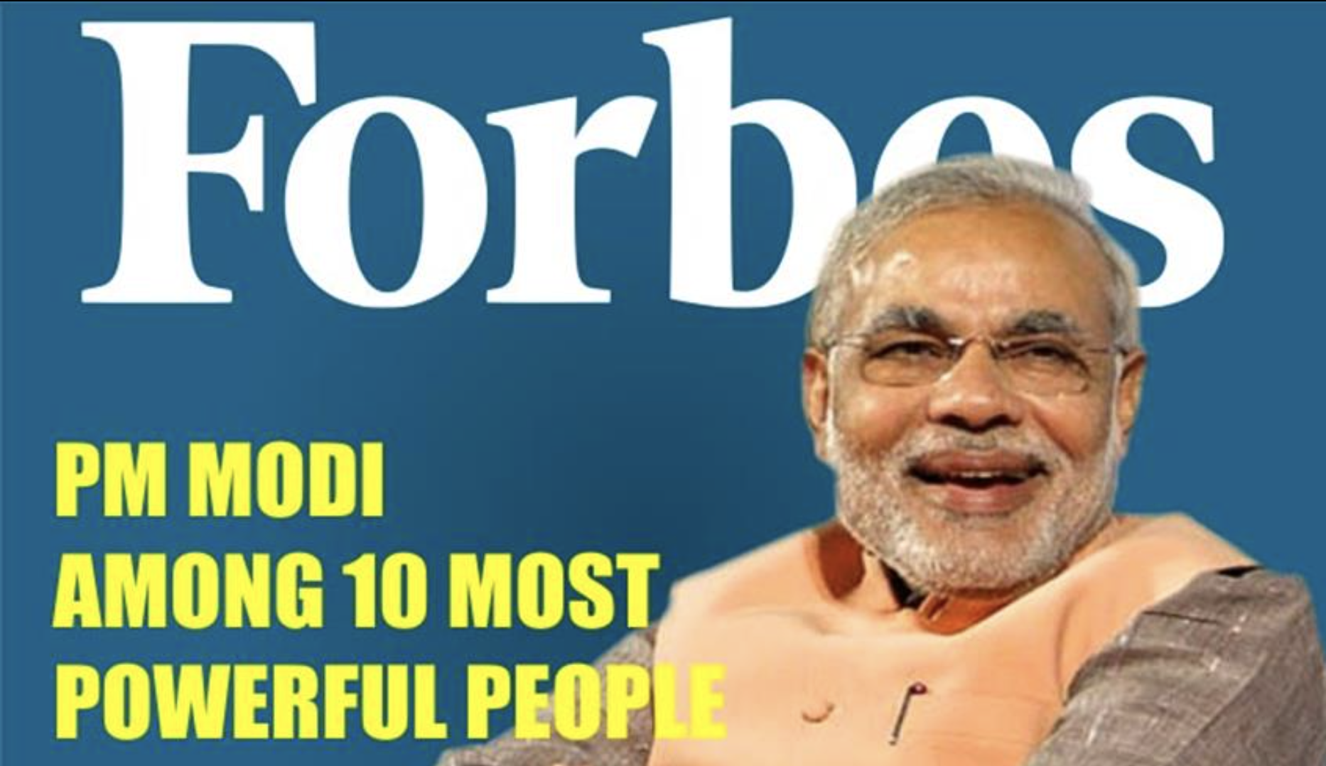 Forbes ranks PM Narendra Modi at No.9 on its list of world's most powerful people in 2015
