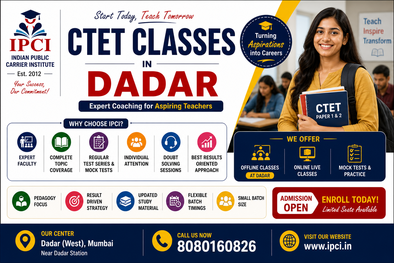 Best CTET Classes in Dadar | CTET Coaching 2026 | Paper 1 & 2 Preparation