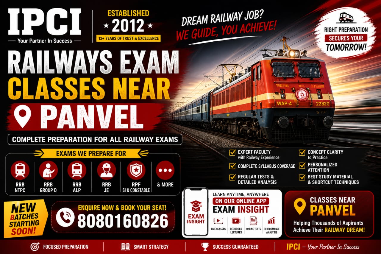 Railway Coaching Near Seawoods for RRB NTPC, Group D & ALP Exams