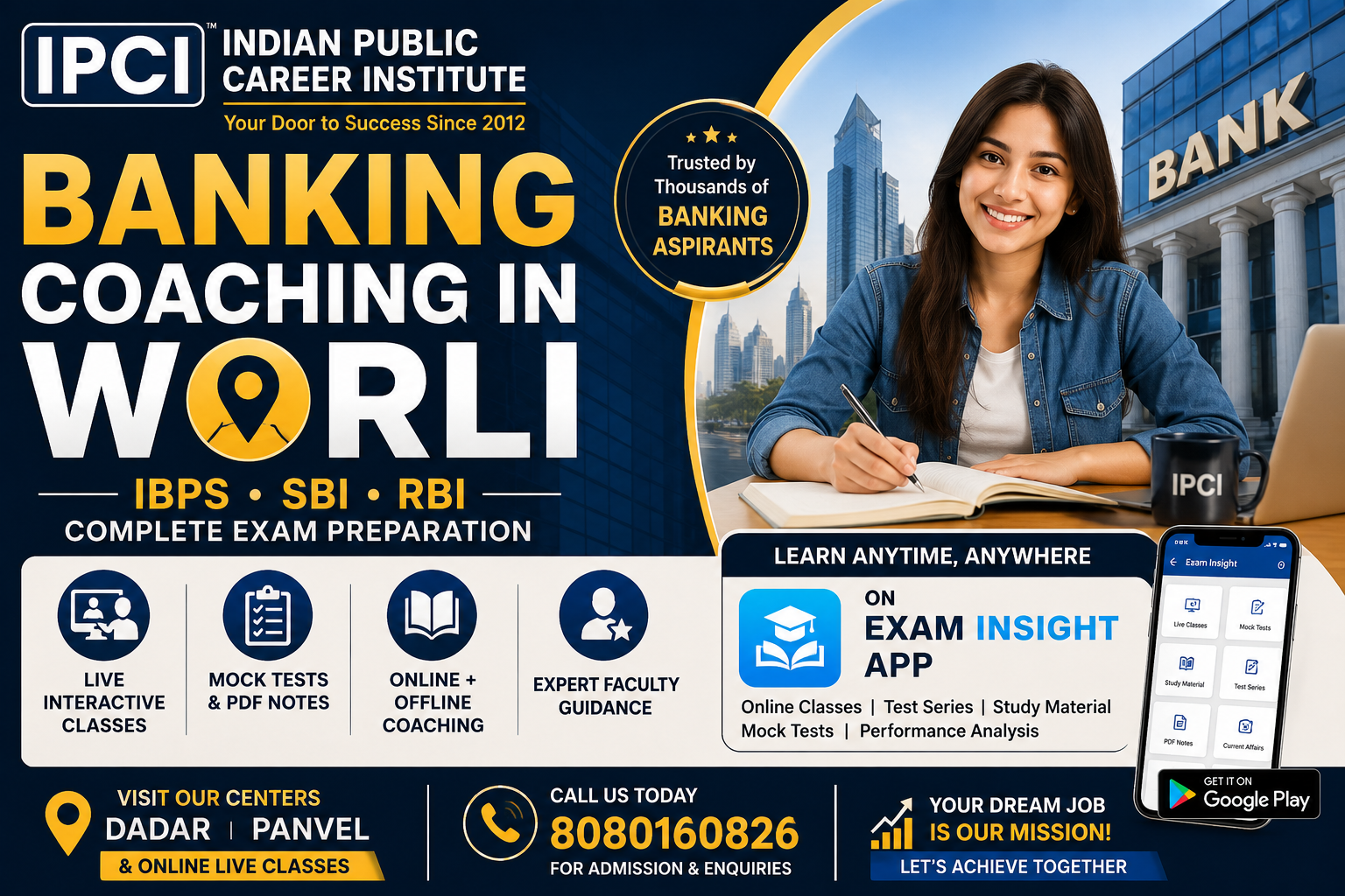Best Banking Institution in Worli for IBPS, SBI & RBI Exams
