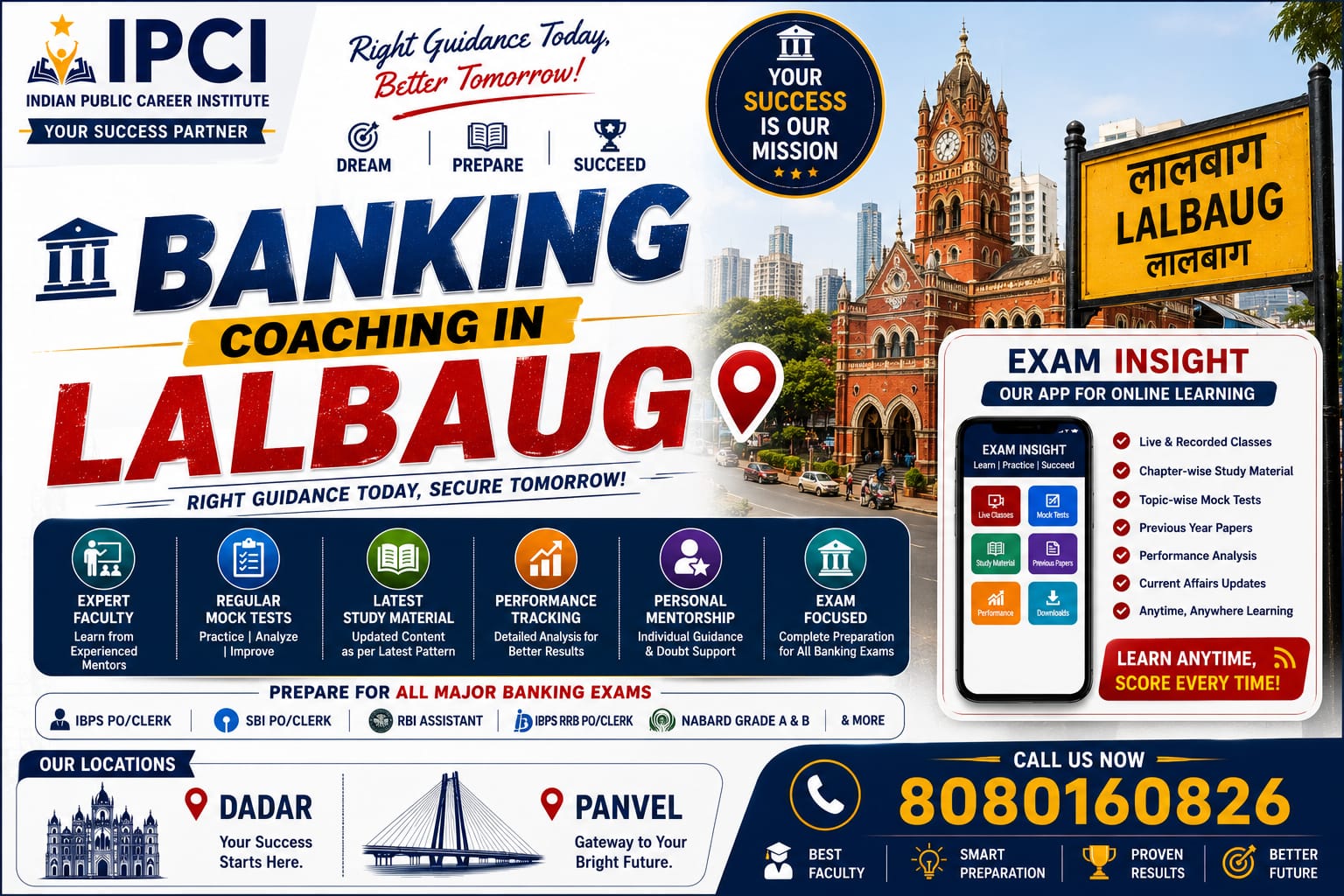 Best Banking Classes in Lalbaug for IBPS, SBI & RBI Exams