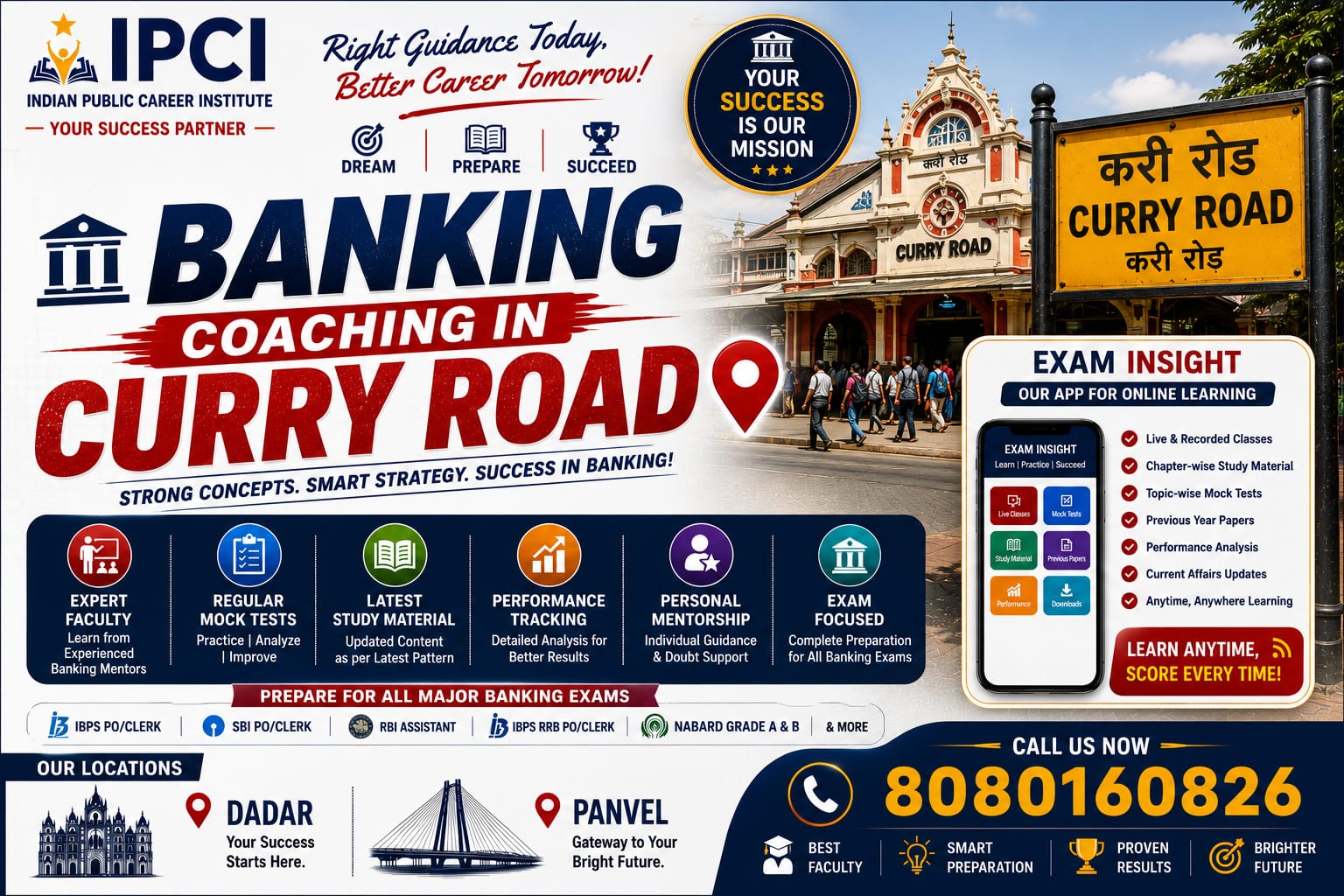 Best Banking Classes in Currey Road for IBPS, SBI & RBI Exams