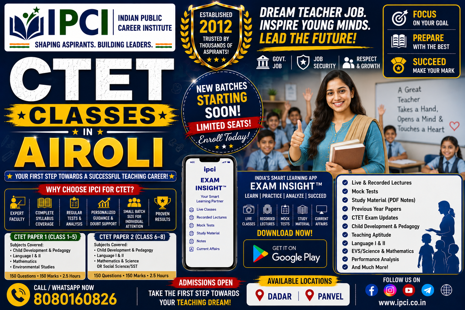 Best CTET Classes in Airoli | Best CTET Coaching in Airoli | Exam Insight
