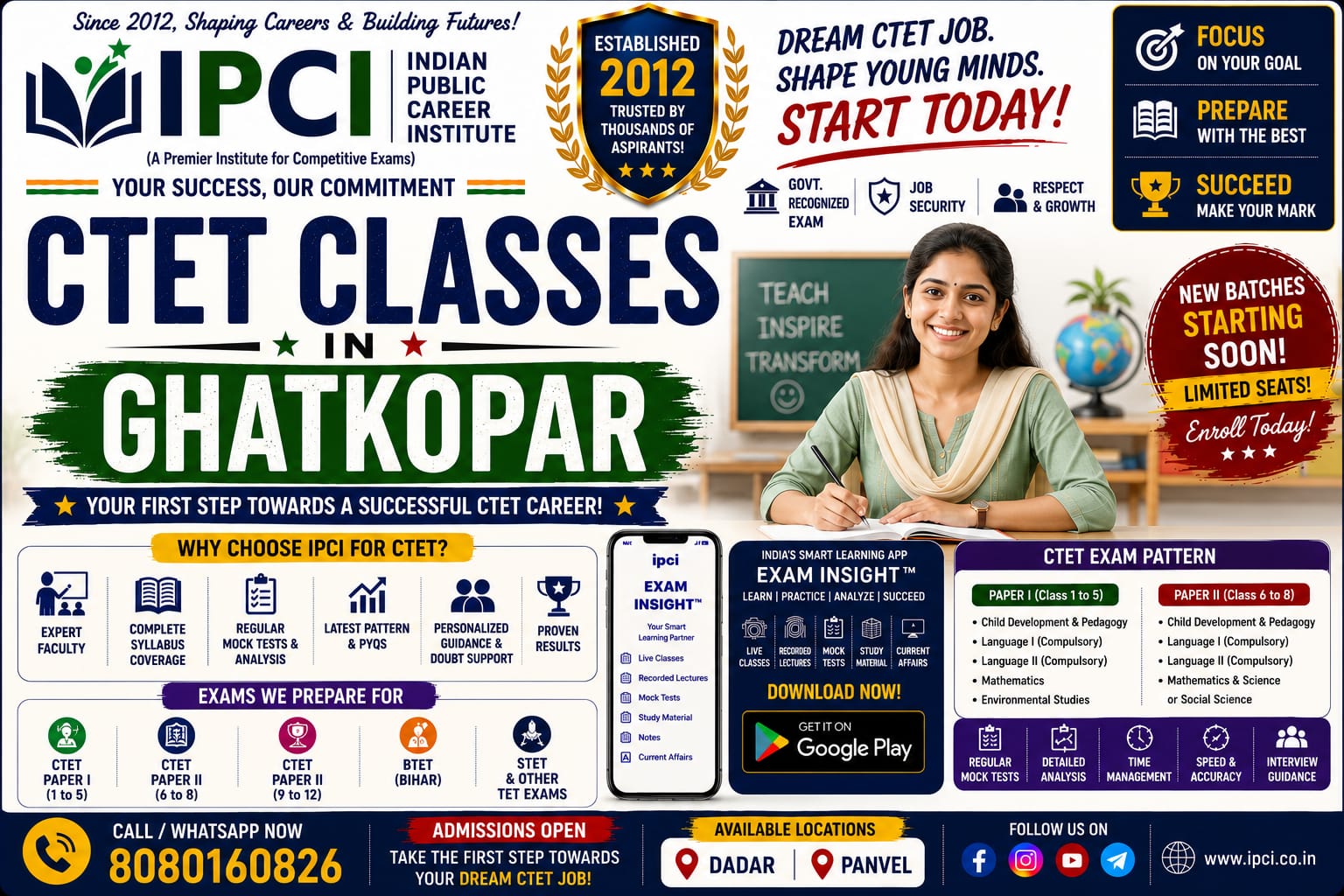 Best CTET Classes in Ghatkopar | Central Teacher Eligibility Test Coaching
