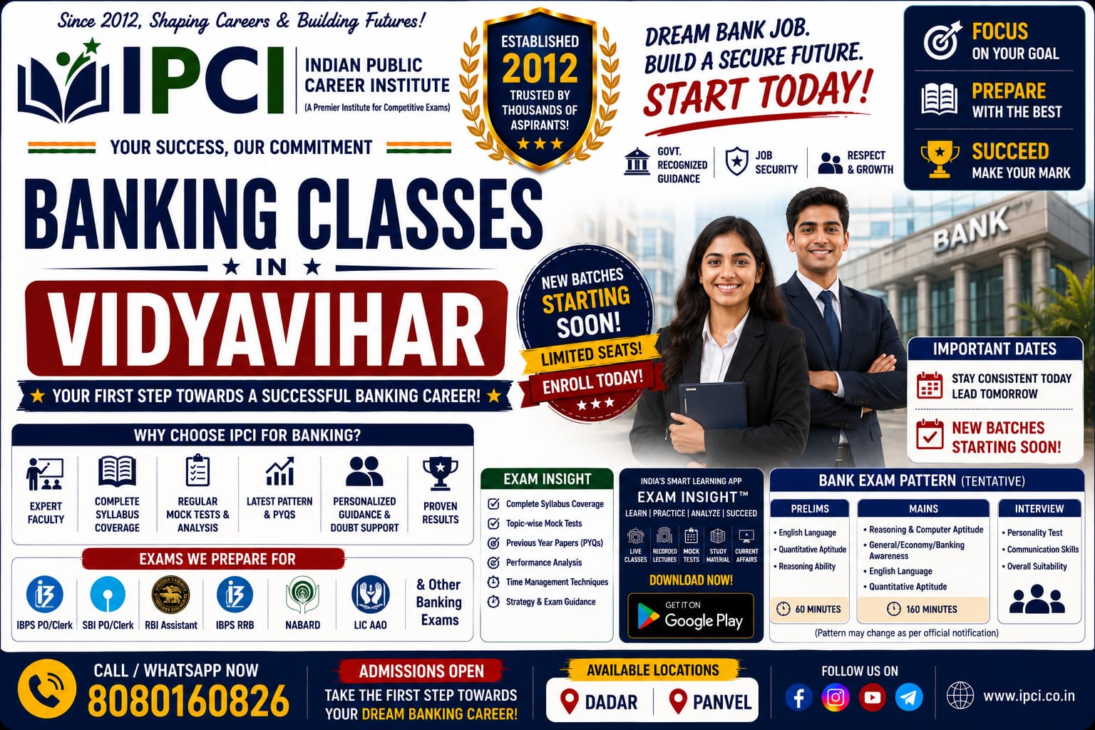 Best Banking Classes in Vidyavihar | SBI PO, IBPS, RBI & Bank Exams Coaching
