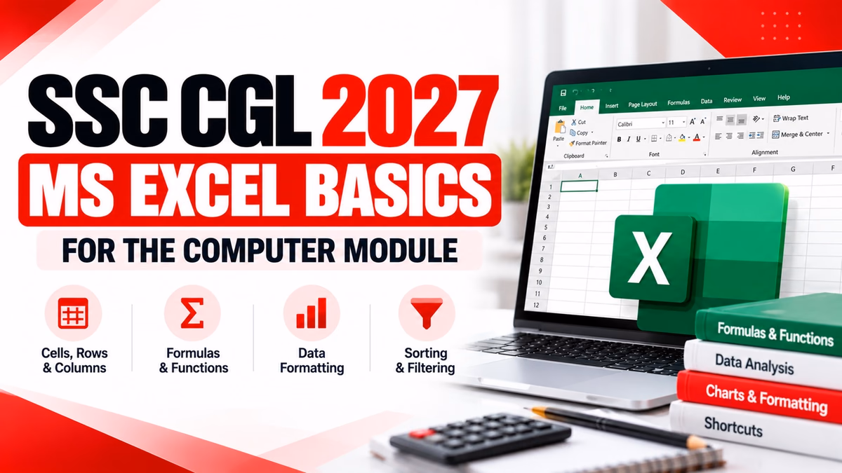 SSC CGL 2027 MS Excel Basics for the Computer Module