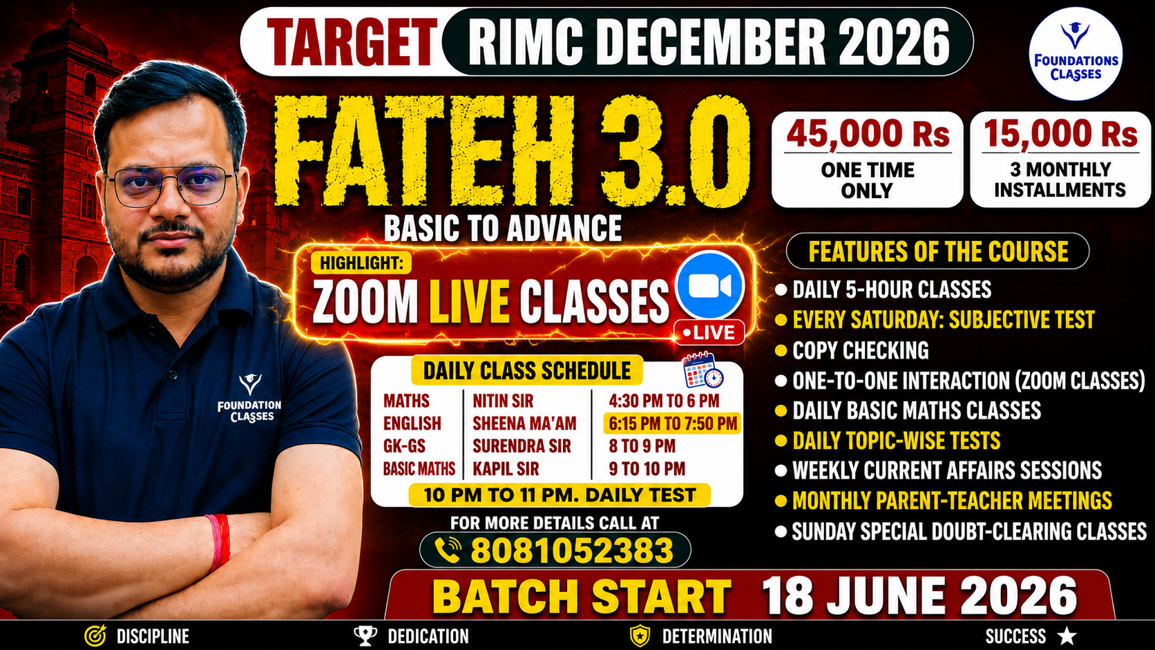 Target RIMC December 2026 Fateh 3.0 Batch