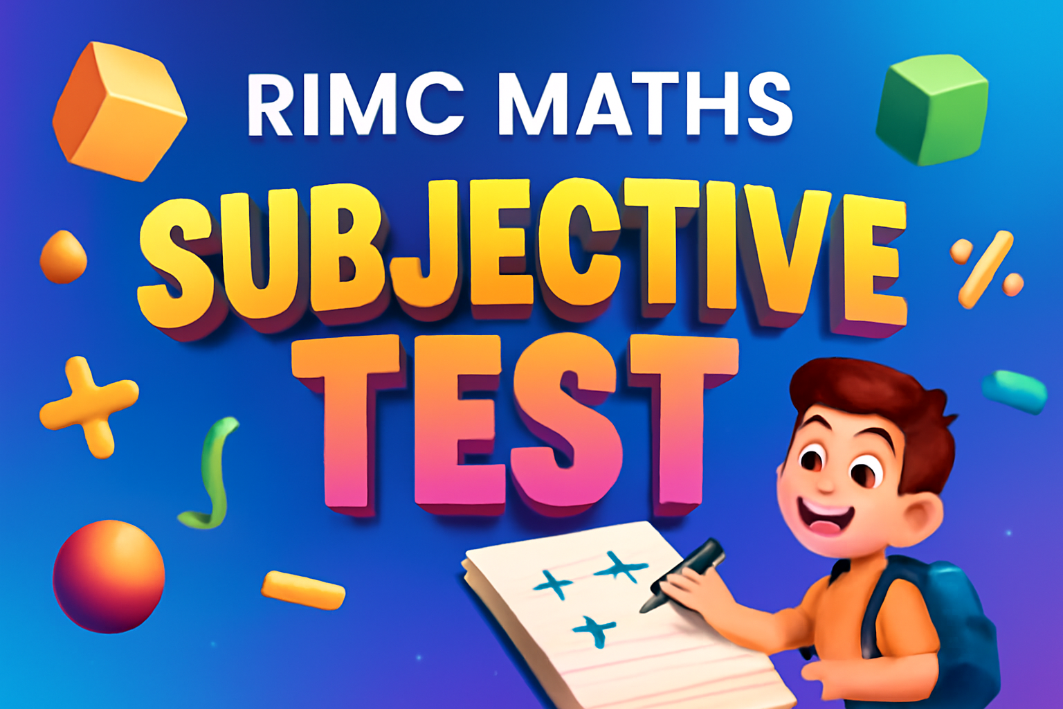 RIMC MATHS SUBJECTIVE TEST