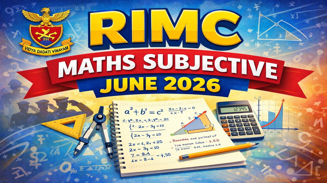 RIMC MATHS SUBJECTIVE JUNE 2026